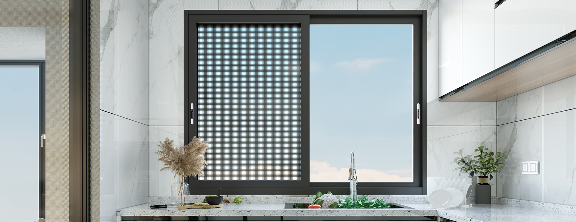 產(chǎn)品優(yōu)勢廚房篇 - 伊盾高效隔音系統(tǒng)門窗